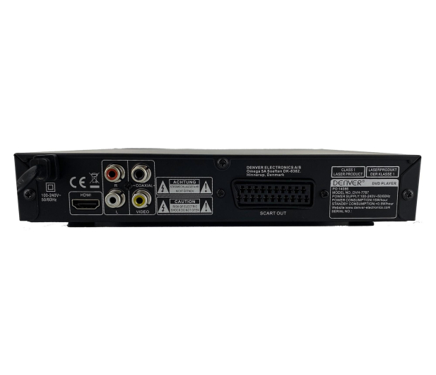 Denver Odtwarzacz DVD Denver DVH-7787MK2 2-kanałowy z HDMI, dekoder - 1535054 - zdjęcie 3